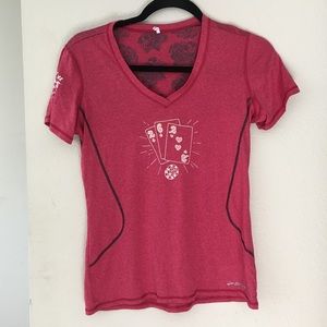 Red Brooks Las Vegas running shirt